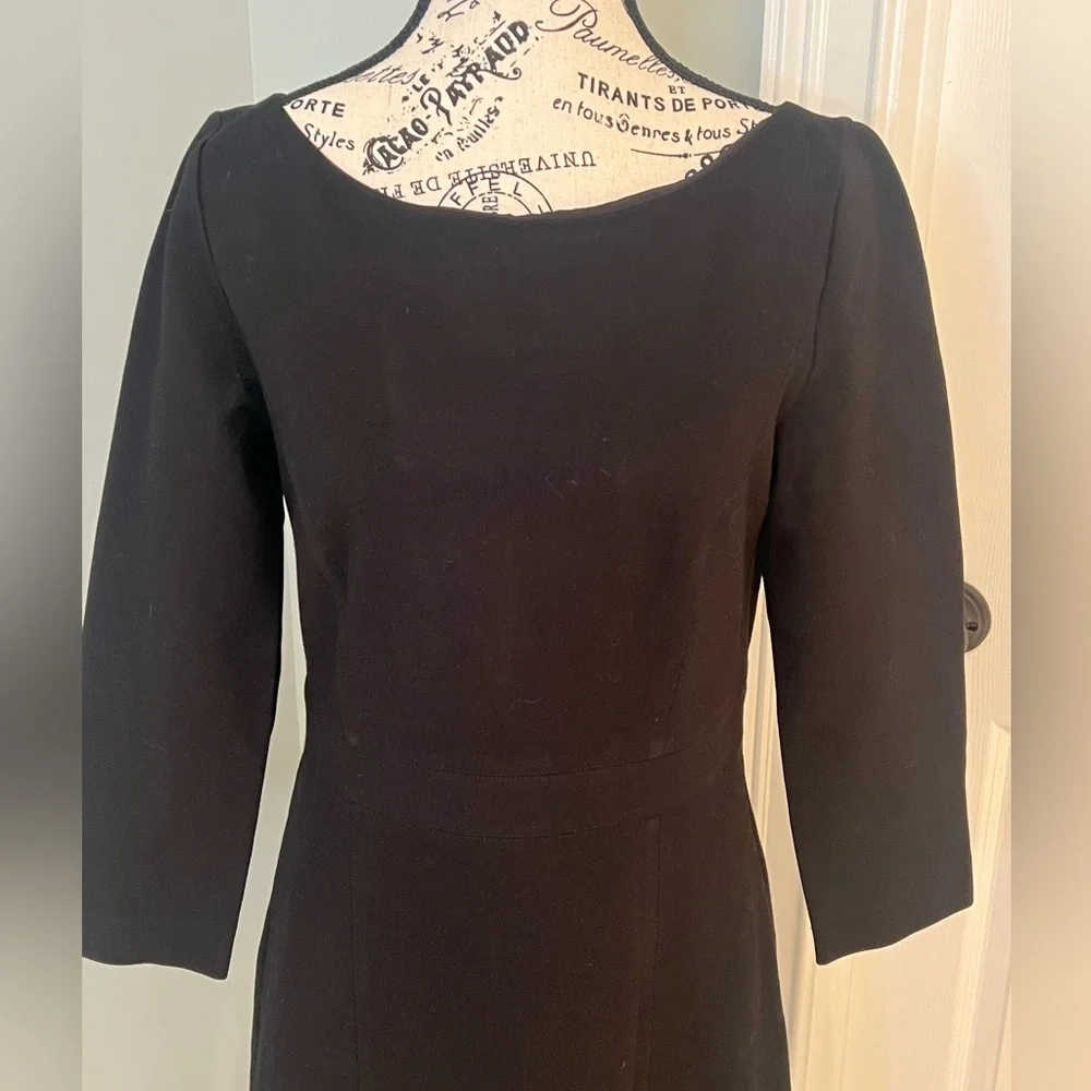 Classic Black JCrew Dress | Size 8 | Zipper | Well Made | Good Condition - Picture 5 of 11